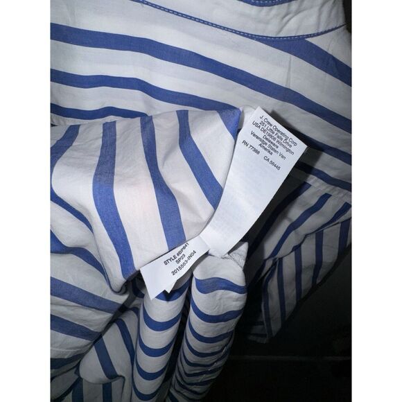 J Crew Dress Womens Cottage Shirt Dress Striped 100% Cotton Poplin NWT‎ Sz 10 - Picture 12 of 16